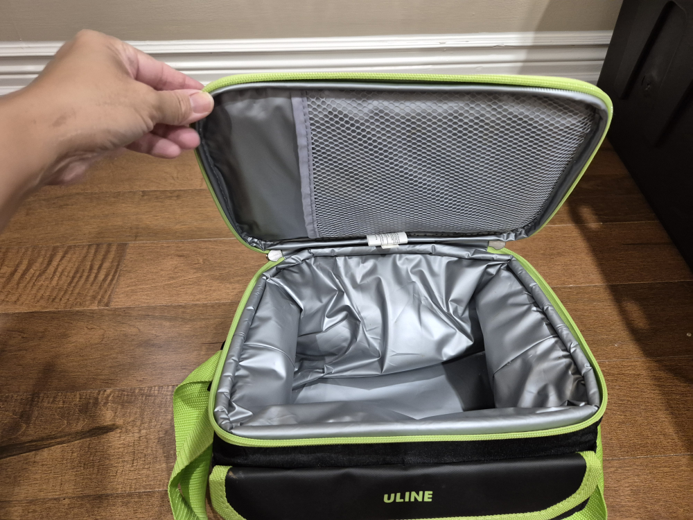 Uline Insulated Lunch Bag - Black & Green - photo 3