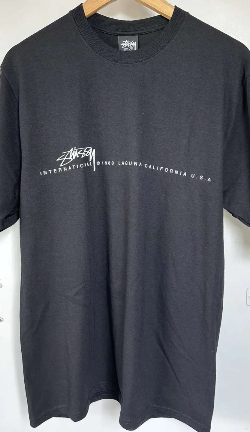 Stussy Smooth 80s T-Shirt - Size M, Black