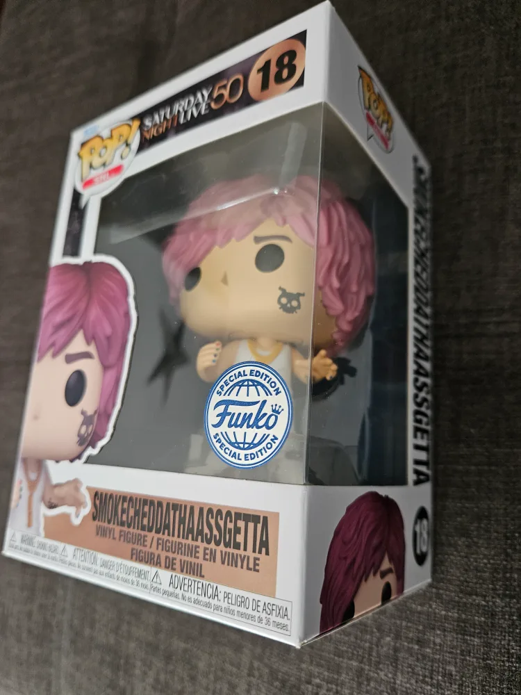 Funko Pop SNL50 18 Smokecheddathaassgetta Timothee Chalamet image indicator(2)