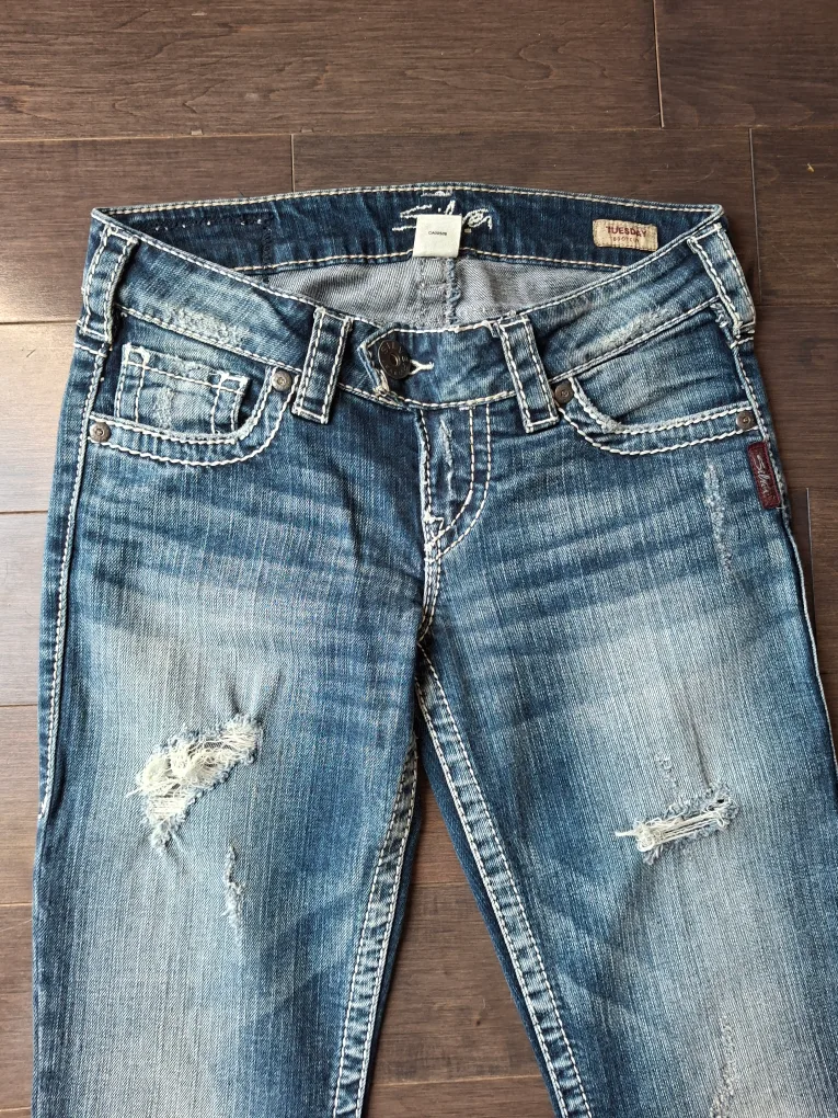 Womens Silver jeans thumbnail