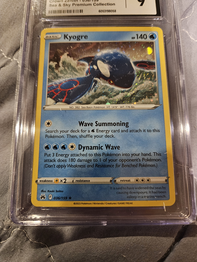 CGC Graded Pokemon Cards: Kyogre & Rayquaza - photo 2