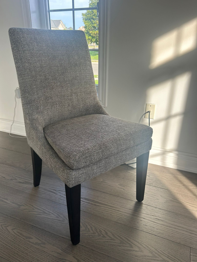 Upholstered Dining Chairs- Grey - 6 chairs - $80 each - photo 4