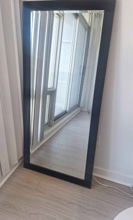 Large Mirror Black Frame