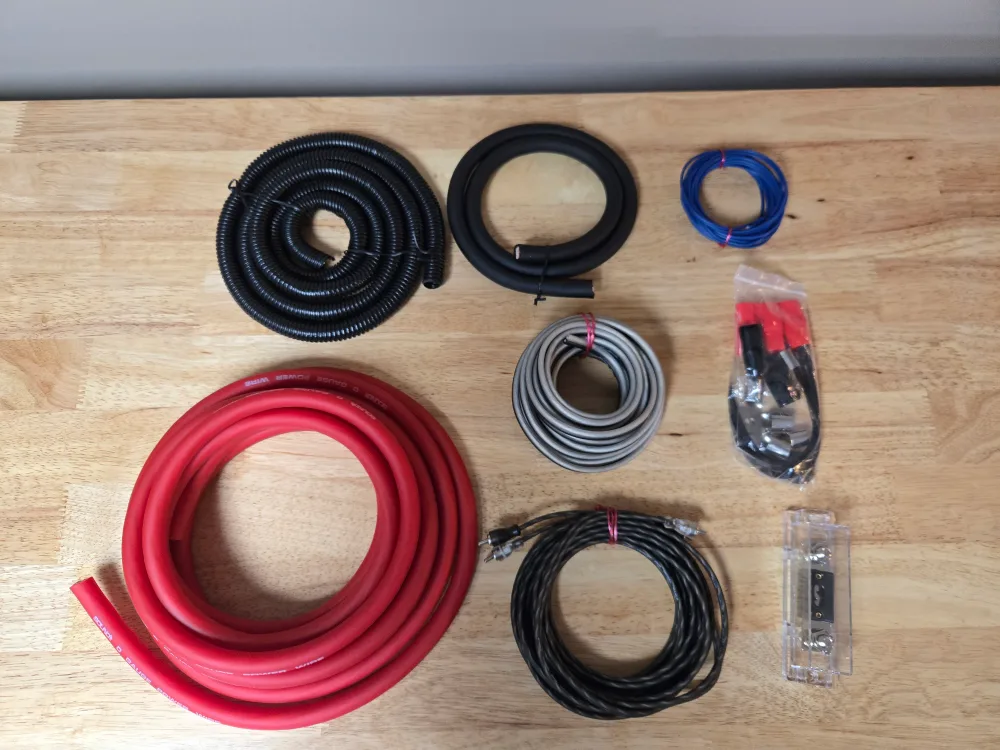 Brand New 0 gauge car amplifier wiring kit CCA 7500 watts image indicator(4)