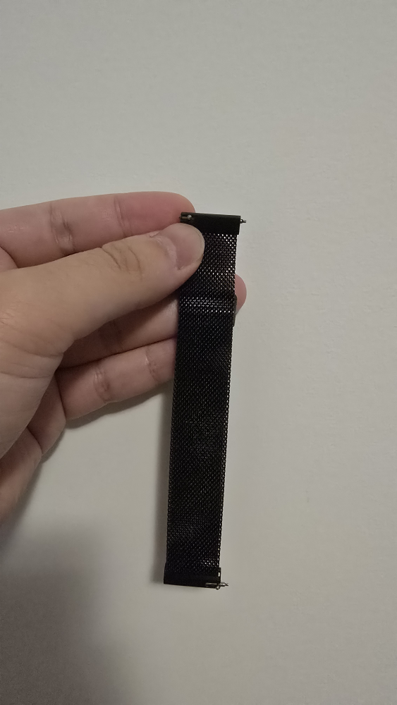 Black Mesh Magnetic 20mm Smart Watch Band