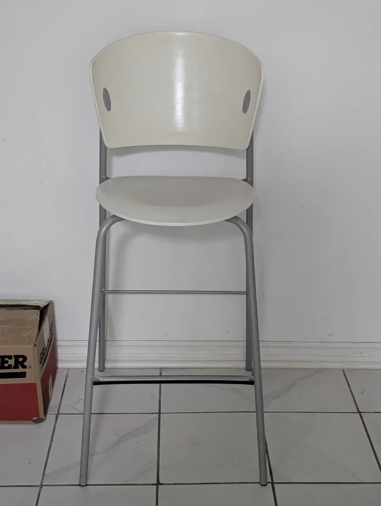 IKEA Franklin Bar Stool - White thumbnail