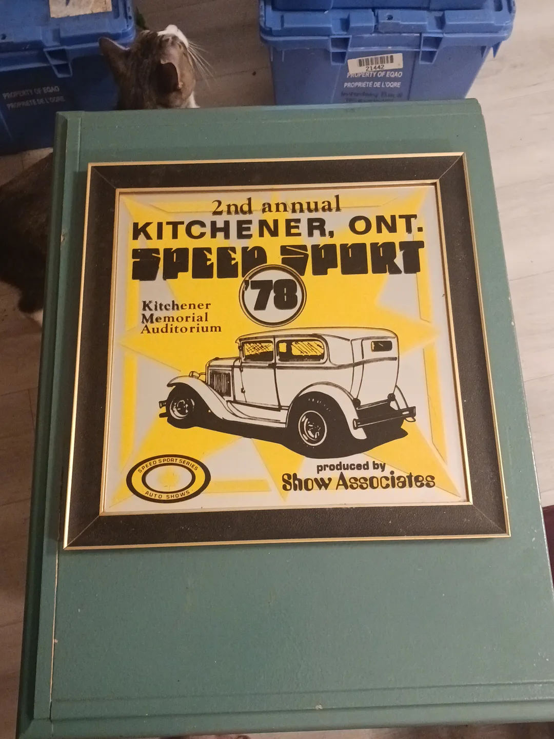 1978 2nd Annual Kitchener Speed Sport Framed Mirror thumbnail