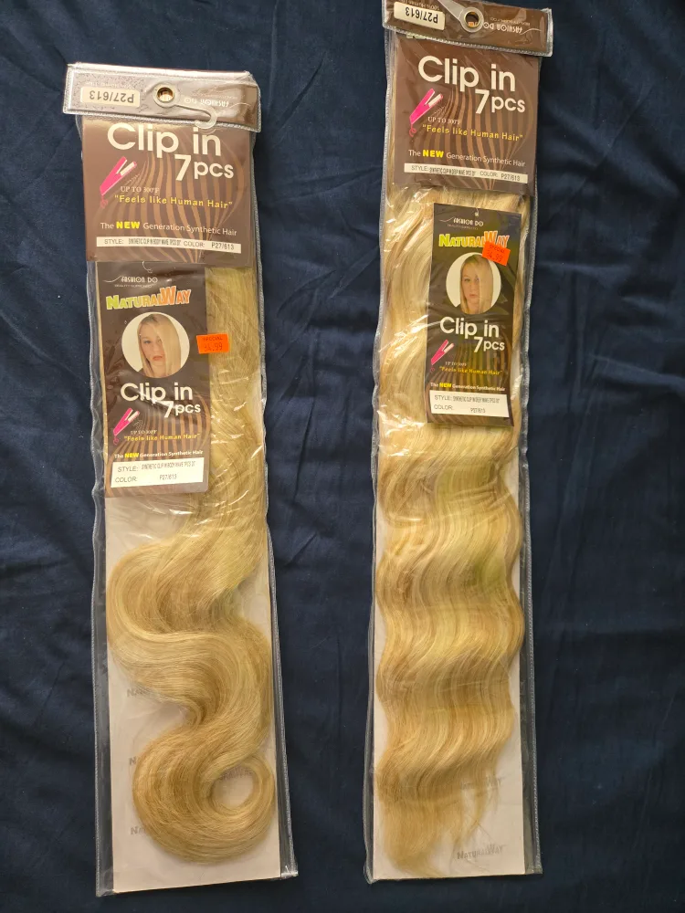 Natural Way Clip in Hair Extensions P27/613 thumbnail