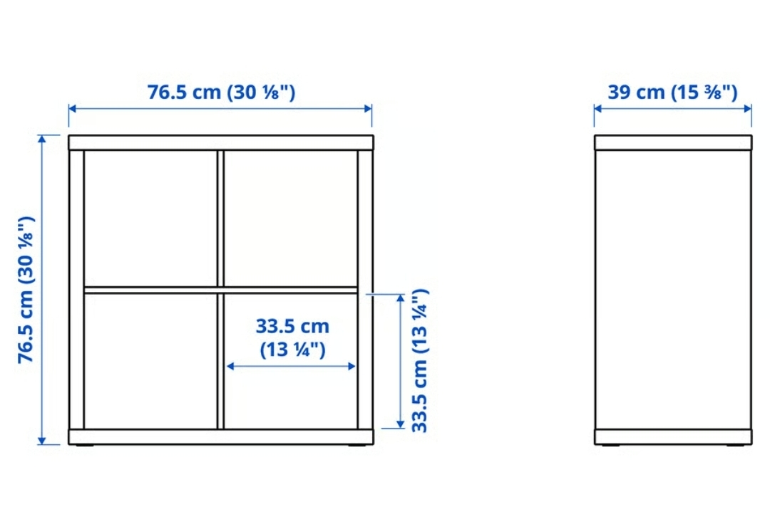 IKEA Kallax Shelf Unit with Inserts + Cat Bed - photo 3