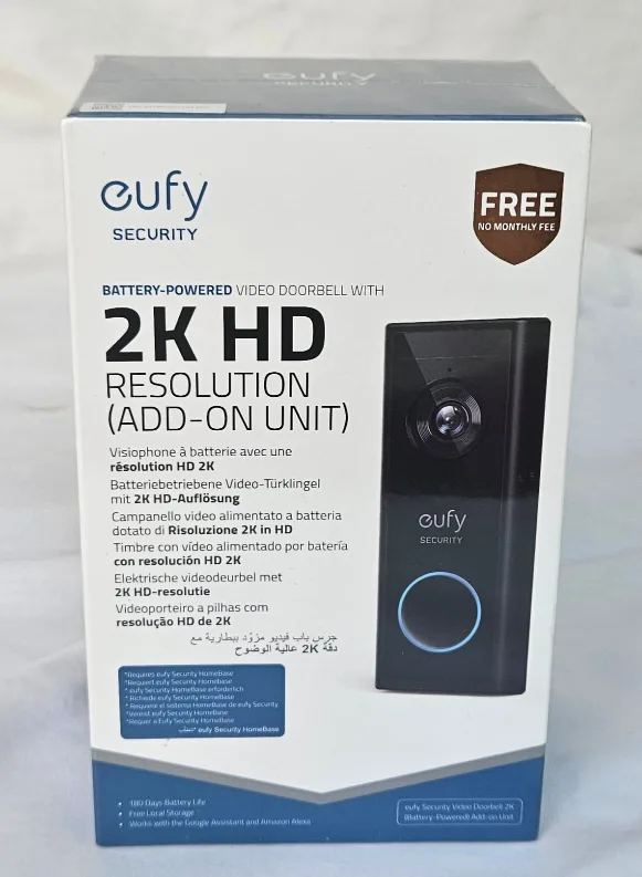 New eufy Security Wireless Video Doorbell Add-on with 2K Video thumbnail