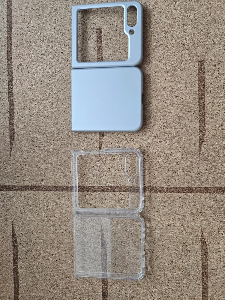 Samsung Galaxy Z Flip 4 Cases - Silver & Clear thumbnail