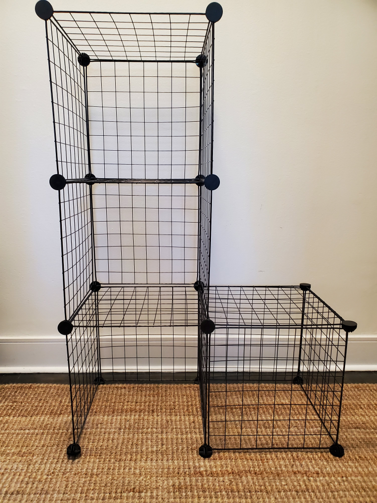 Wire Cube Storage Shelves - Black - photo 2
