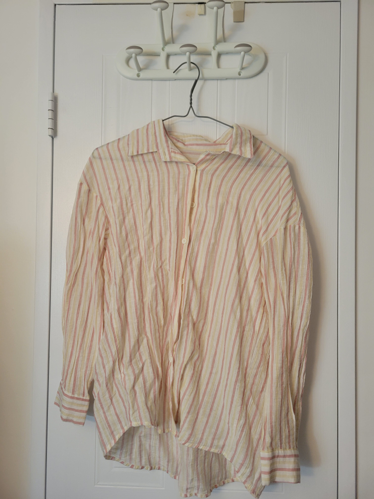 Striped Button-Up Shirt