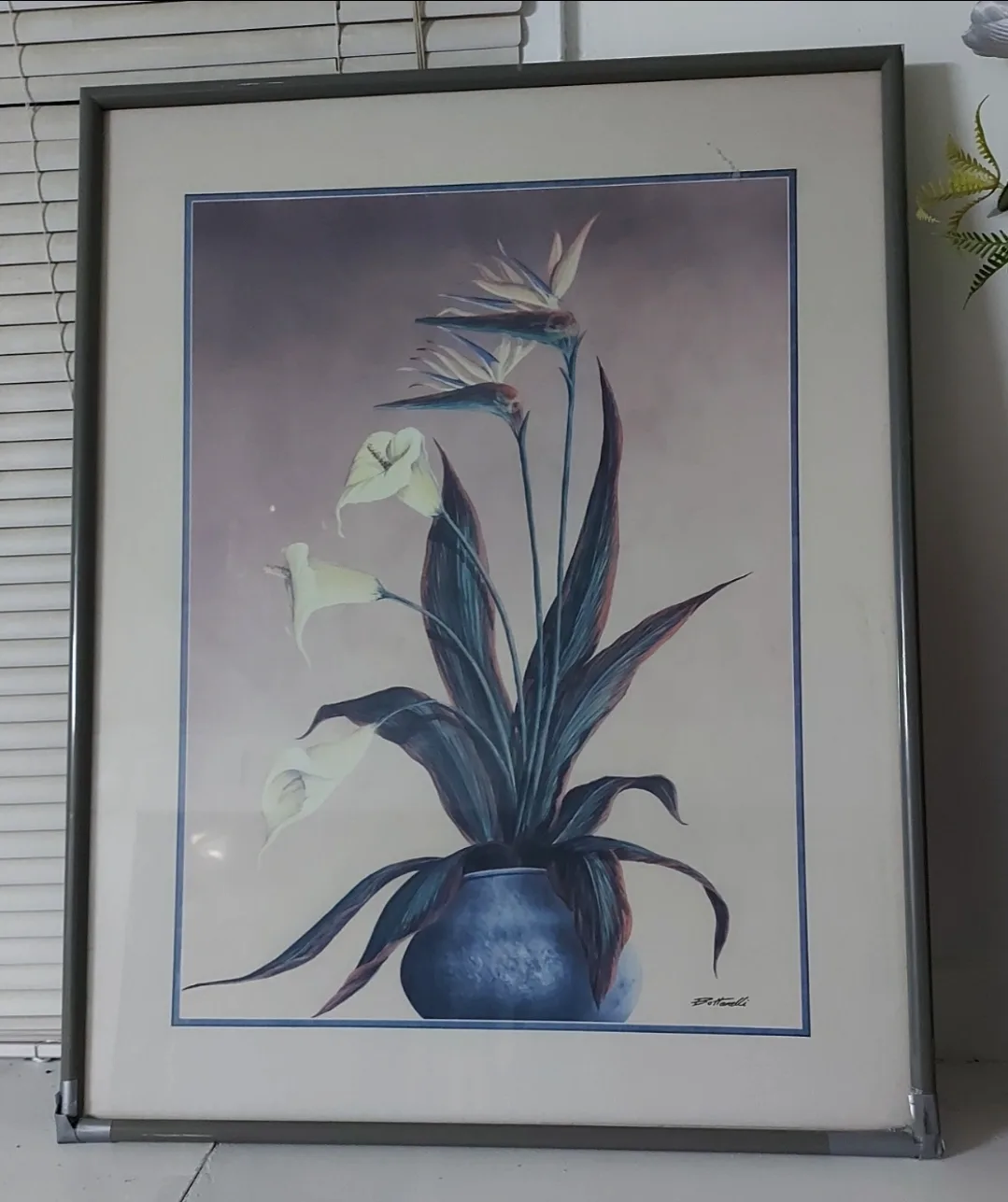 Signed Botanical Print by Botticelli In A Frame thumbnail