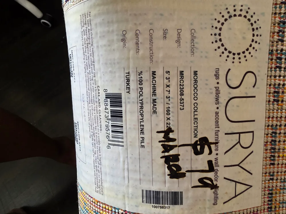 Surya Morocco Collection Rug 5'3" x 7'3" image indicator(2)