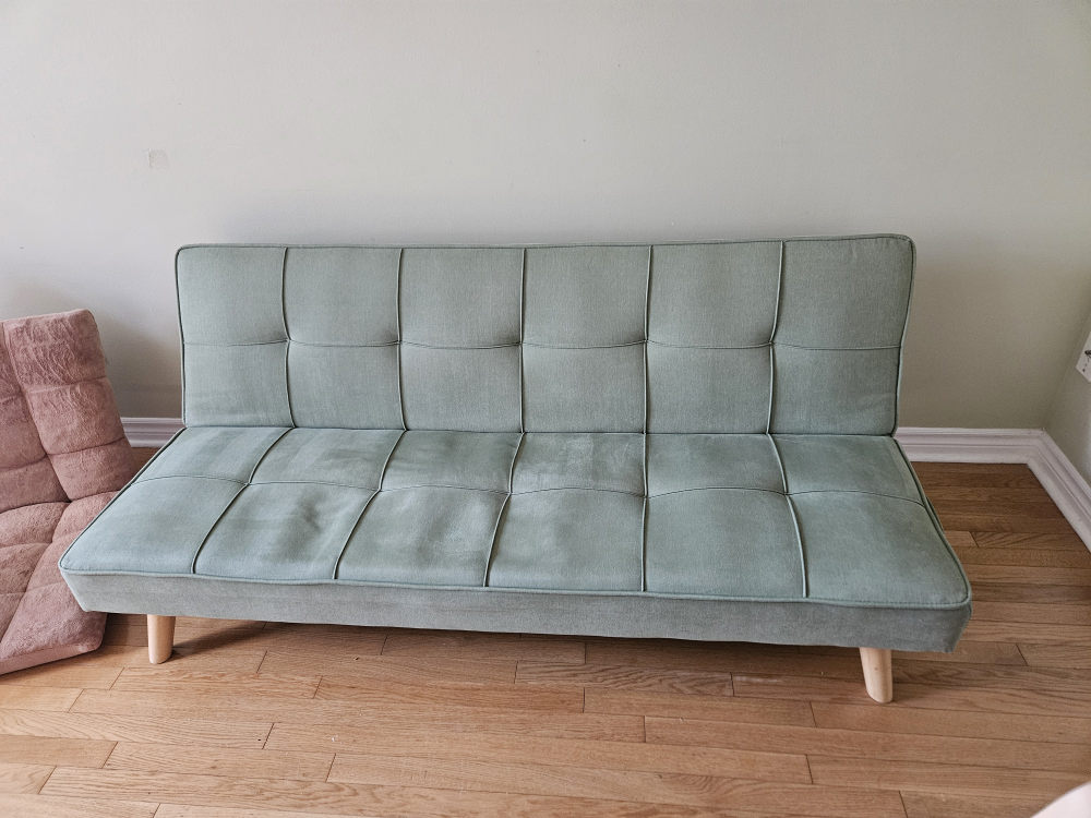 Light Green Futon Sofa Bed - photo 3
