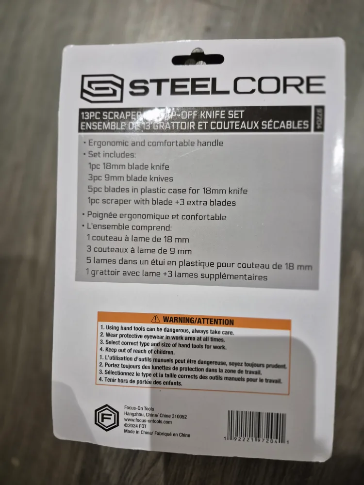 Steelcore 13PC Scraper & Snap-Off Knife Set - New image indicator(2)