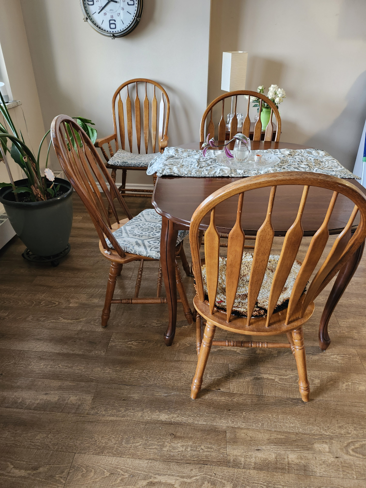 Dining Table with 4 Chairs - Wood