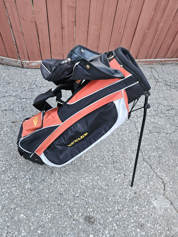 Dunlop Golf Stand Bag - Black & Orange