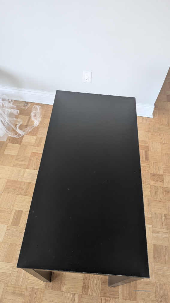 Black Desk with Drawer - photo 4