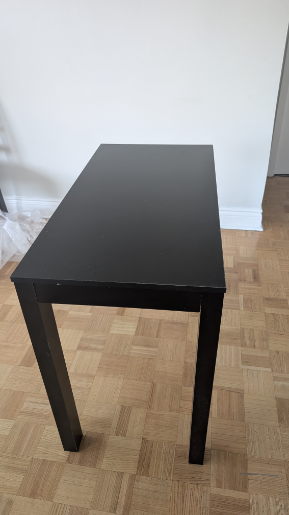 Black Desk with Drawer - photo 5