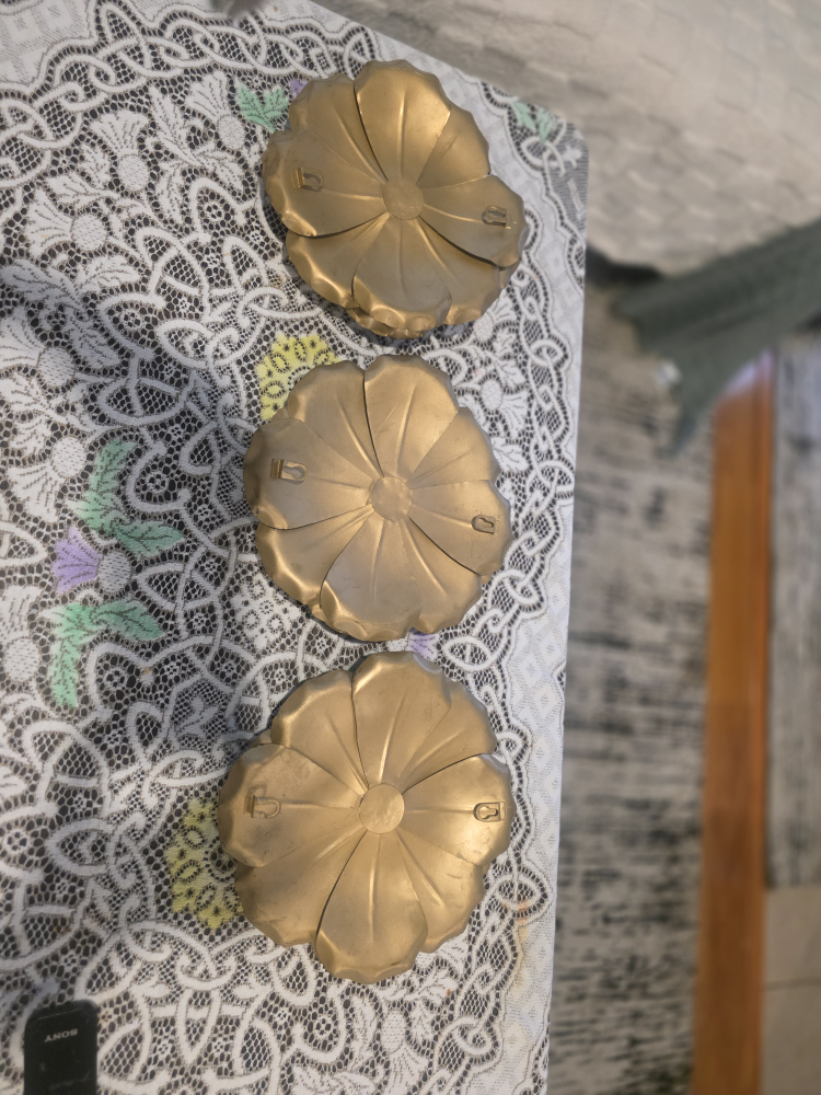 Metal Flower Wall Decor - Set of 3 - photo 2