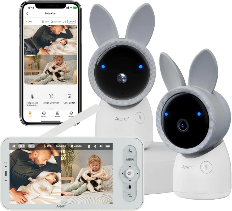 ARENTI Baby Monitor with 2 Cameras BNIB thumbnail