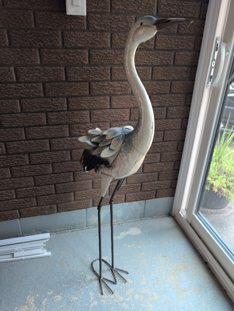 Metal Heron Garden Decor - photo 2
