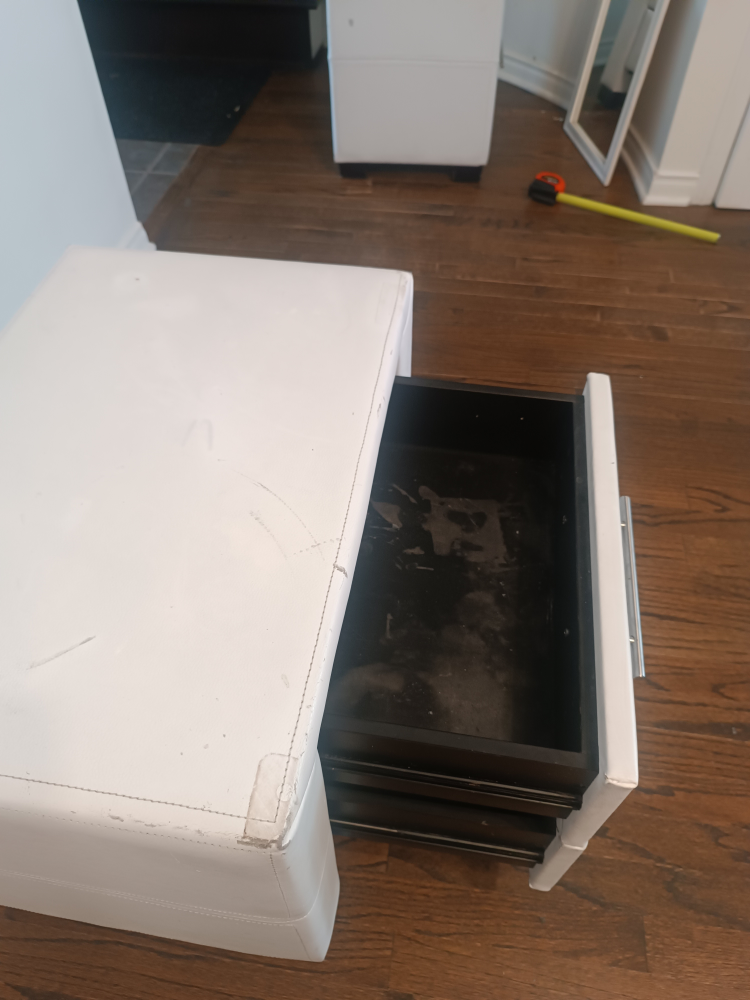 White 2-Drawer Nightstand - photo 4