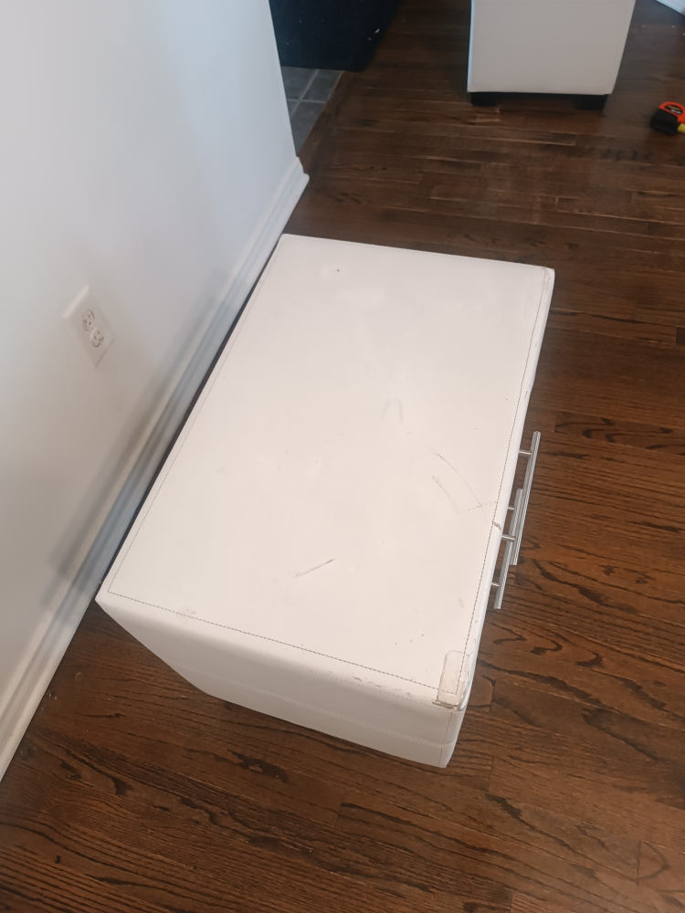 White 2-Drawer Nightstand - photo 5