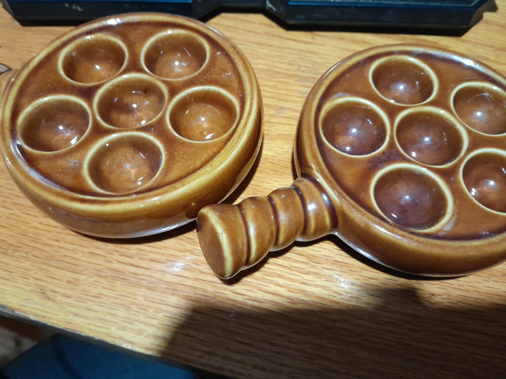 Vintage Escargot Plates - Made in Korea
