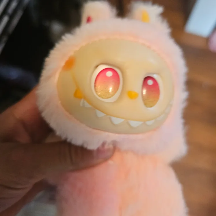 Pink Fluffy pop Mart The Monsters thumbnail