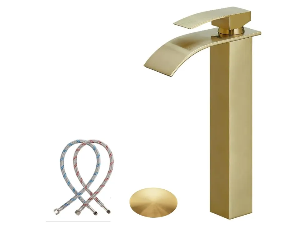 Brand New Gold Bathroom Vessel Faucet For Sale thumbnail