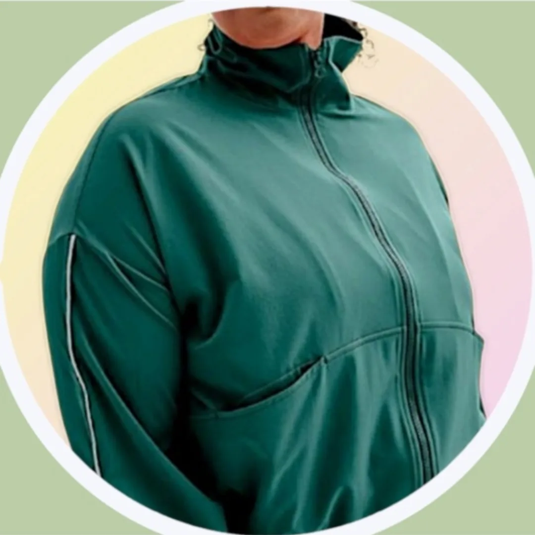 NWT Bomber Windbreaker Jacket w Pockets 2X & 3X Have 4 Colors image indicator(6)