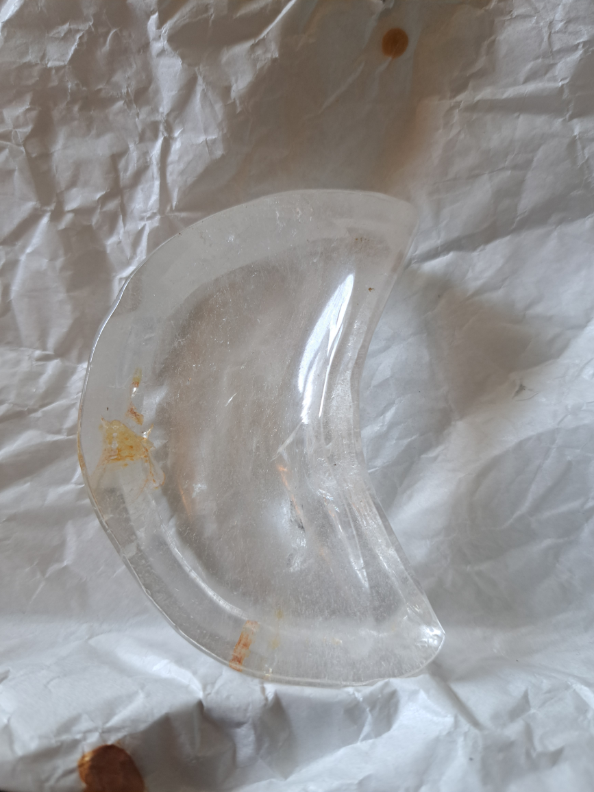 Clear Quartz Crystal Moon bowl - photo 2