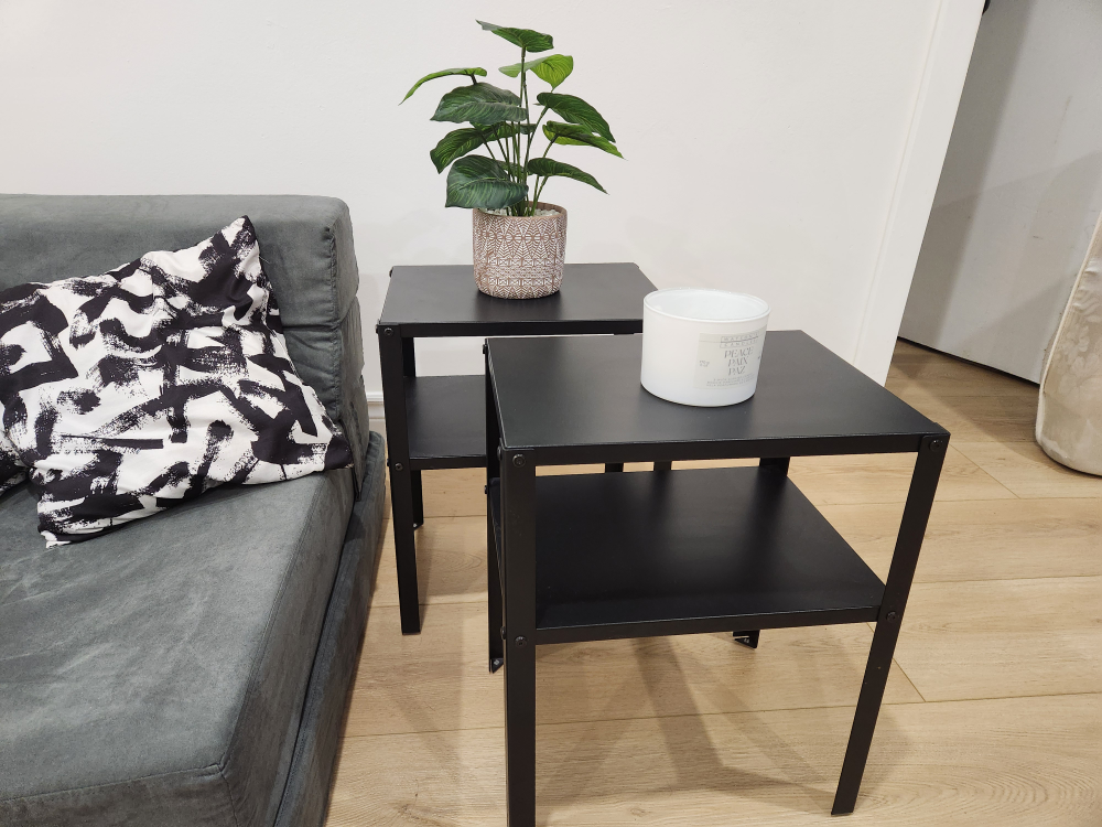 IKEA Black Side Tables - Set of 2