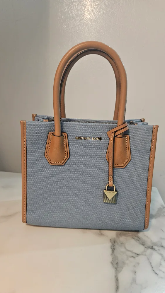 Michael Kors Small Canvas Tote - Blue thumbnail