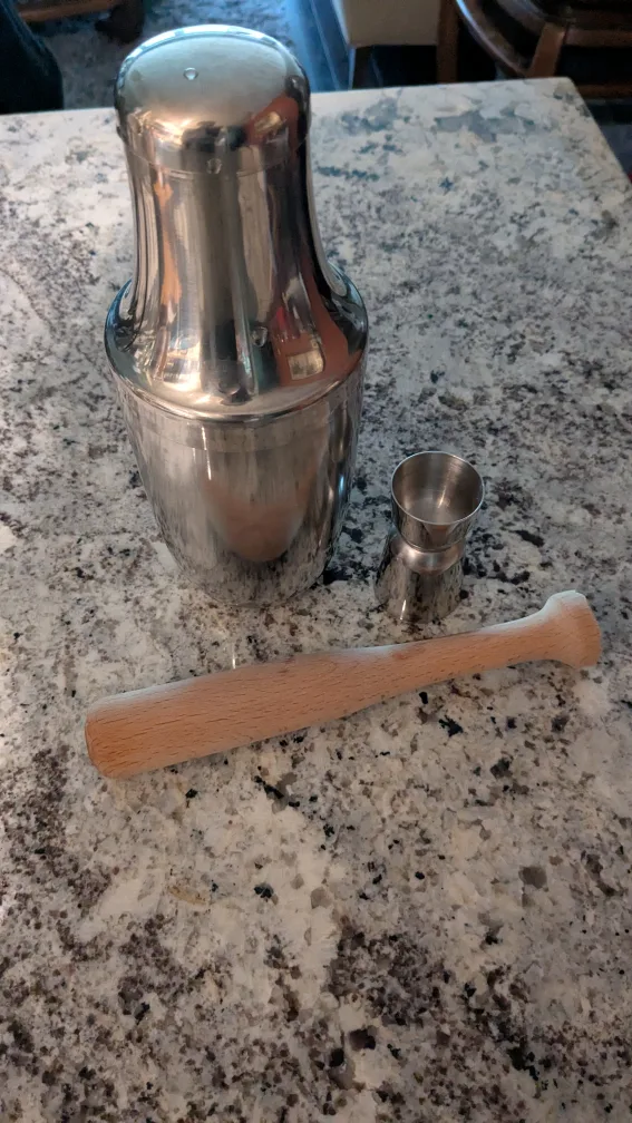 IKEA Cocktail Shaker Set with Jigger and Muddler thumbnail