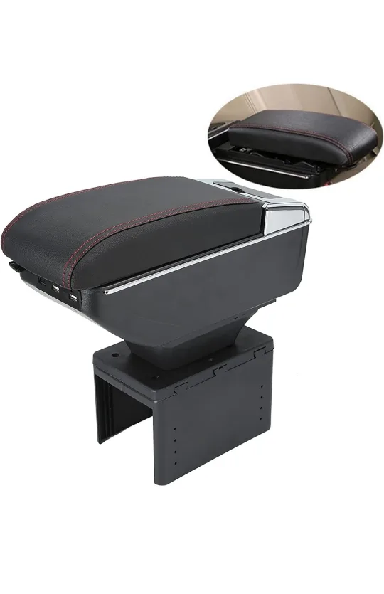 Aramox Car Center Console Armrest - USB Interface image indicator(4)