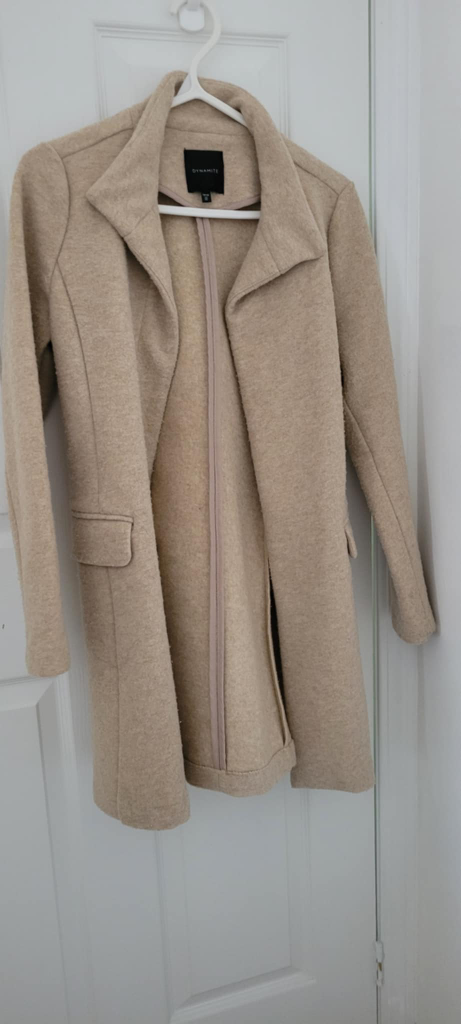 Dynamite TP/XS Beige Coat