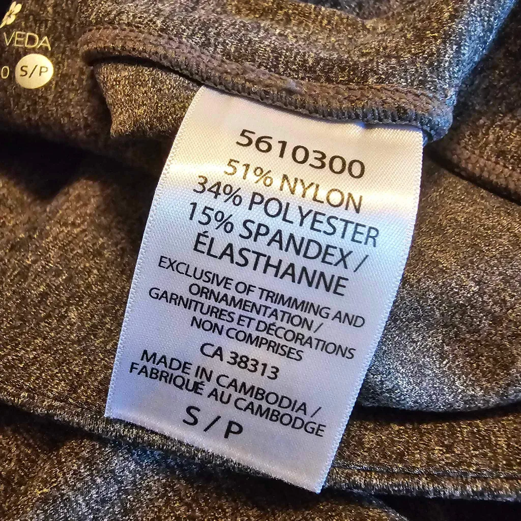 Grey Tuff Veda Women's Cropped Leggings image indicator(4)