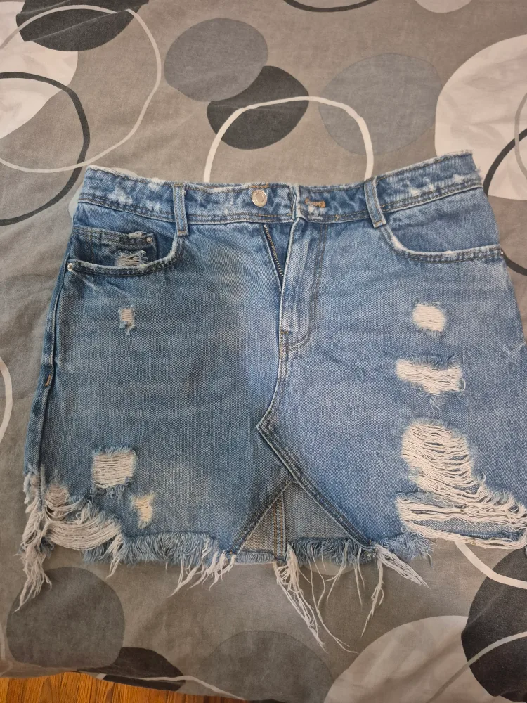 Zara Trafaluc Denim Mini Skirt - Size S thumbnail