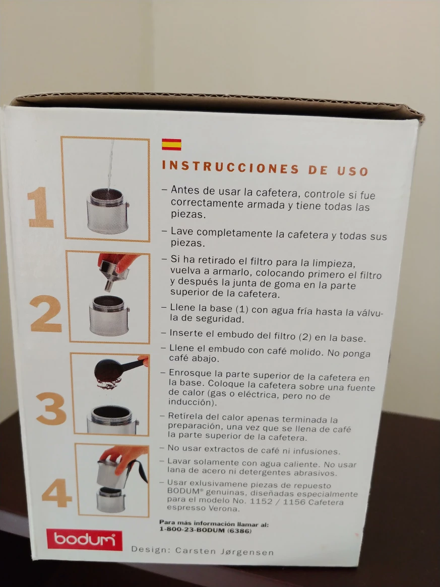 Bodum Verona Stove Top Espresso Maker - 6 oz "🧡" - photo 2