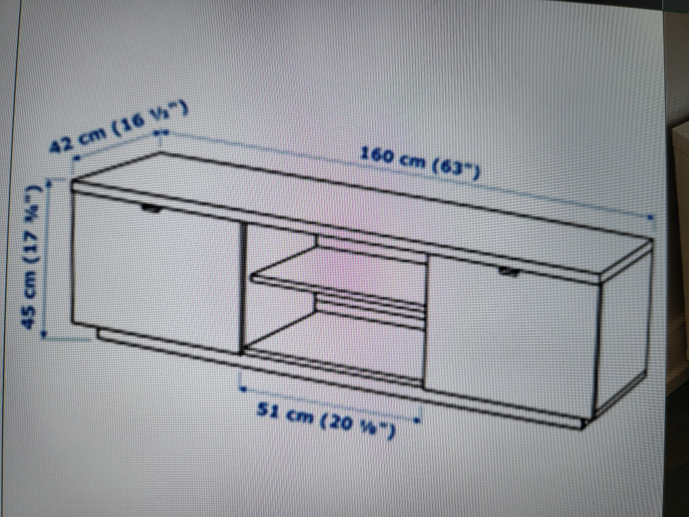 IKEA Besta TV Unit - White, 63"