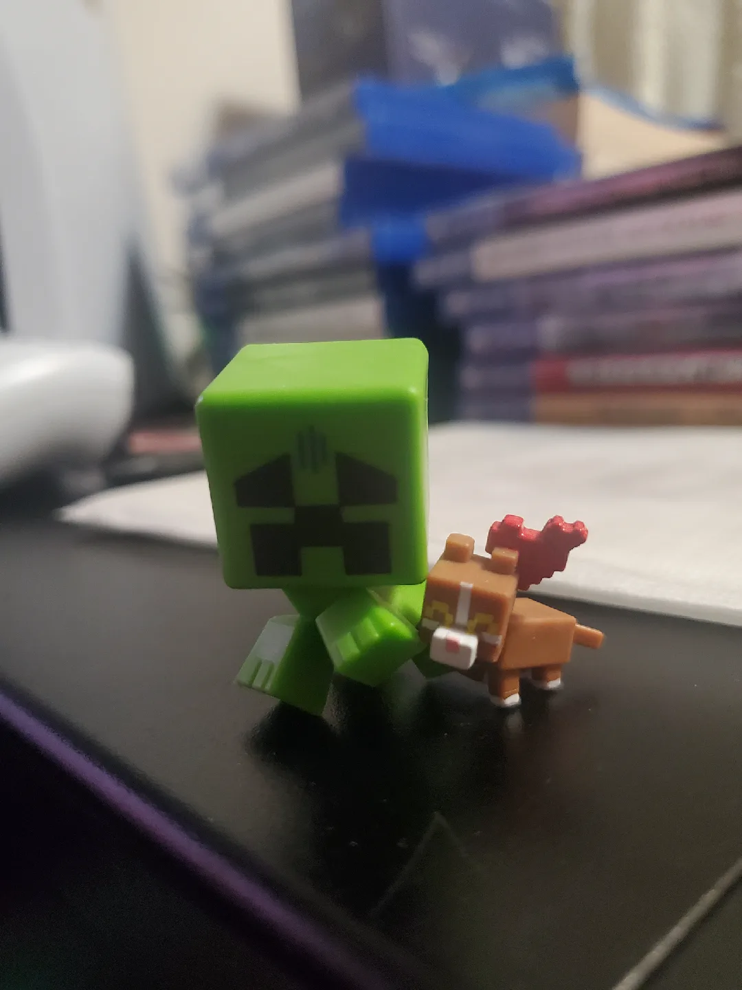 Minecraft Creeper & Cat Figurine thumbnail