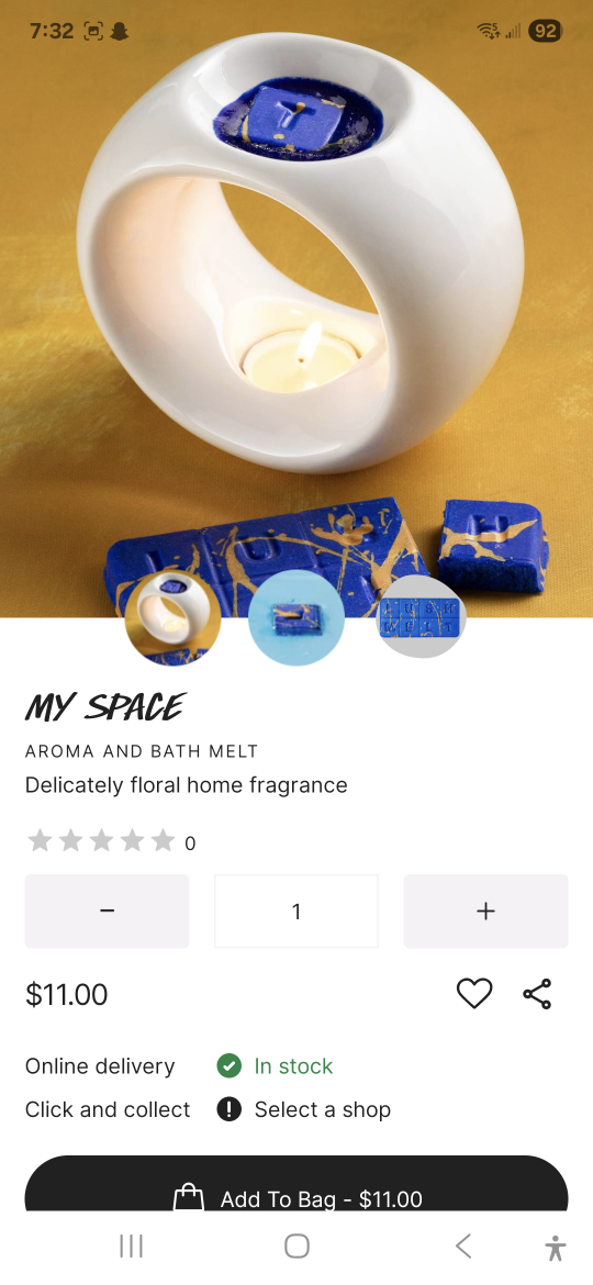 Lush My Space Aroma and Bath Melt
