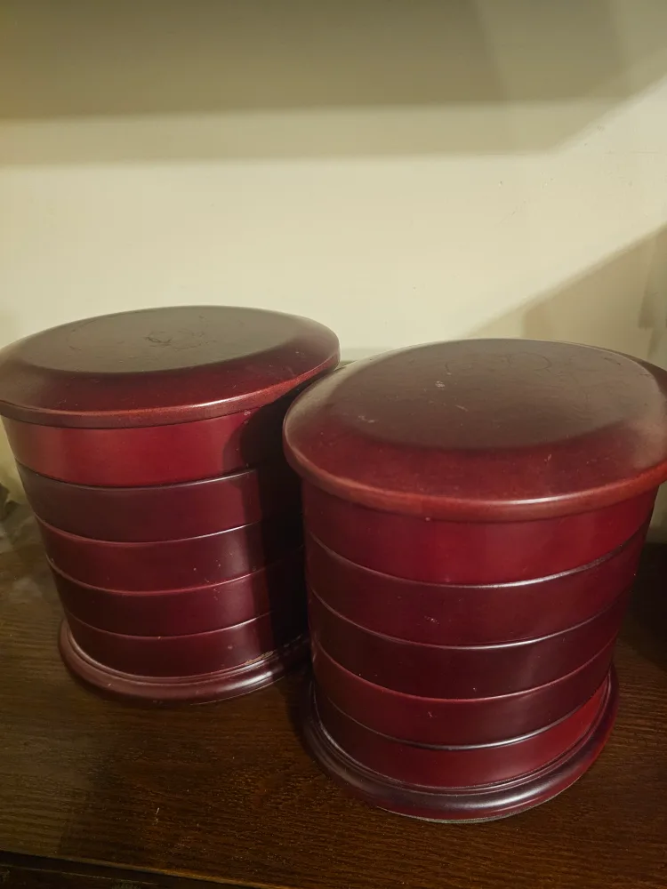 Cherry Wooden Swivel Jewellery Box. 2 for $30 image indicator(5)