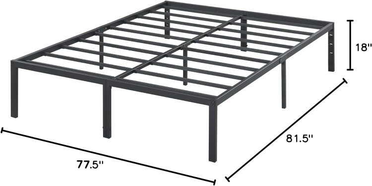 King Size Metal Bed Frame with Memory foam mattress - photo 2