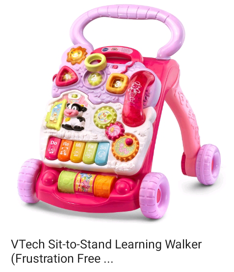 VTech Sit-to-Stand Learning Walker, Pink