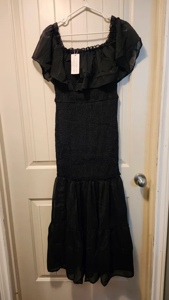 Simplee Black Dress - Size L-New thumbnail